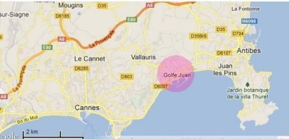 Studios A Golfe Juan Exteriér fotografie